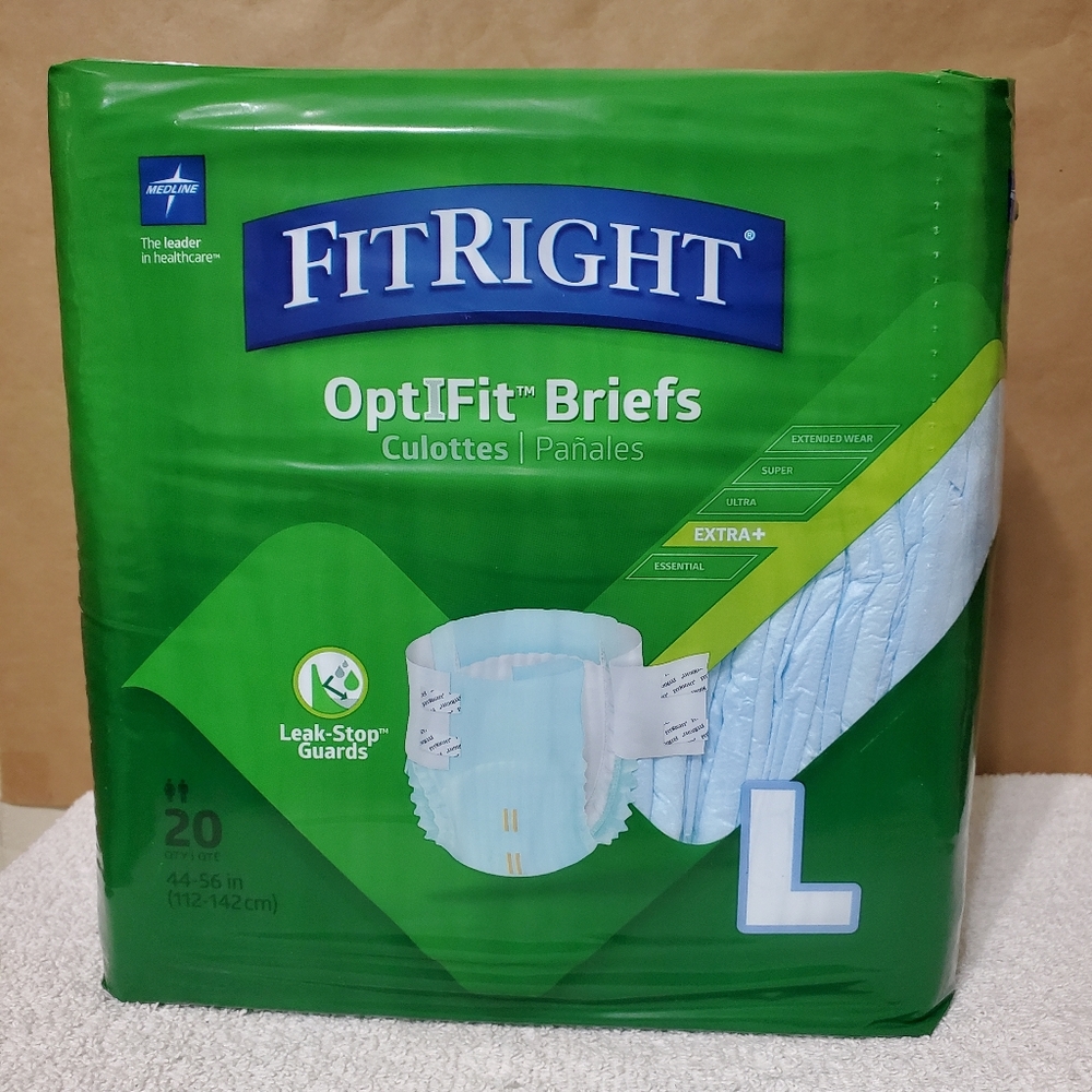 UNISEX fitright optifit briefs adult diapers